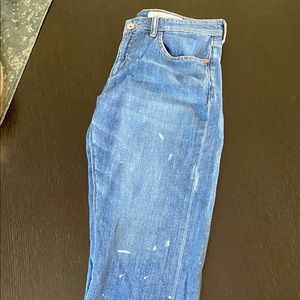 Anthropologie denim painters crop pants Sz 29